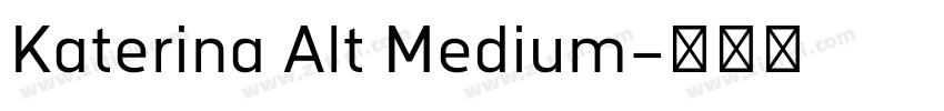 Katerina Alt Medium字体转换